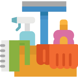 Cleaning tools icon